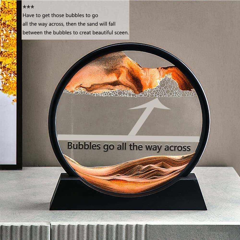 Sandscape Painting - Sand Clock - Moving Sand Art - Hourglass Sand Timer