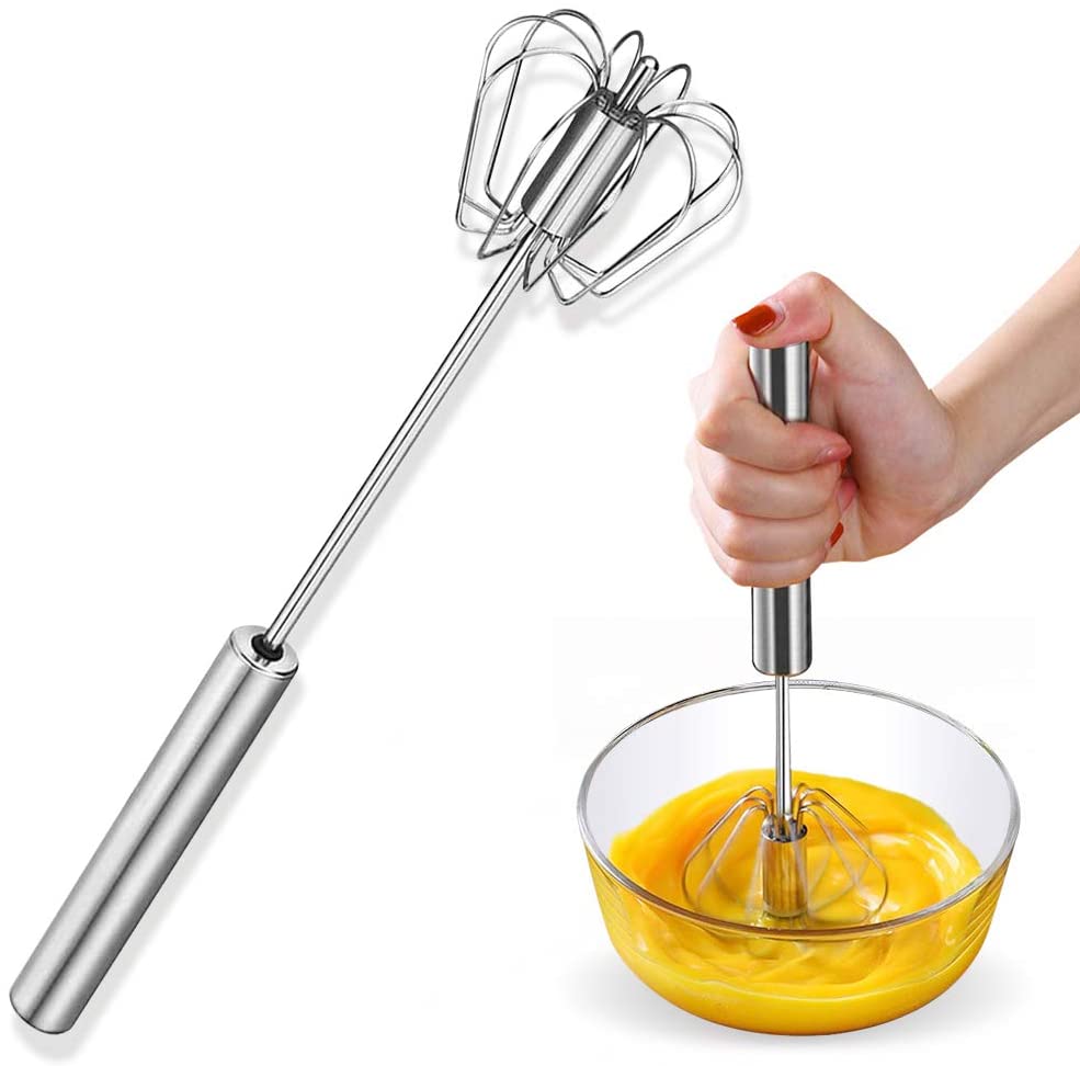 Whisker egg beater high quality semi automatic top rated product hand push Coffee mixer/ kitchen accessories