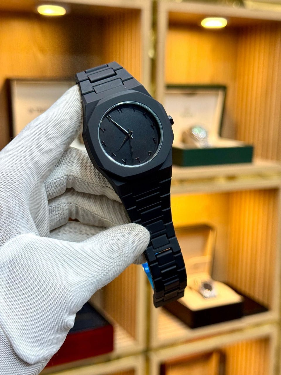 Aura Watch for Men Stylish Aura Watch Black Arabic – Premium Aura Black Watch for Boys – Aura Glasses & Aura Care Included – Elegant Aura Arabic Watch for Men – Black Arabic Aura Watch Design