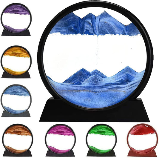Sandscape Painting - Sand Clock - Moving Sand Art - Hourglass Sand Timer